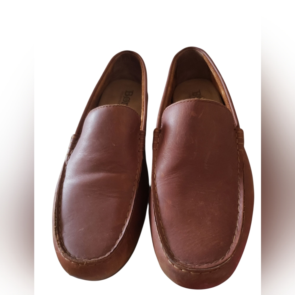 Born Chestnut Leather Slip-Ons